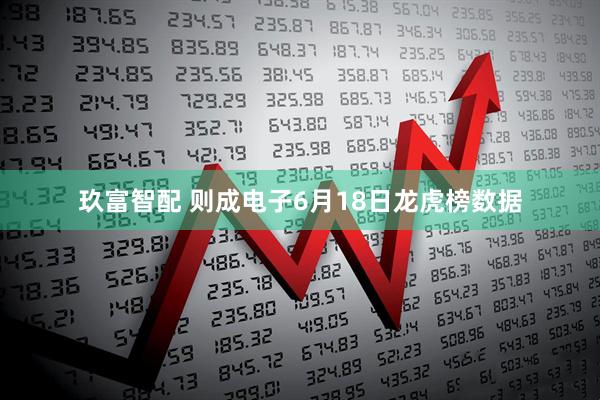 玖富智配 则成电子6月18日龙虎榜数据