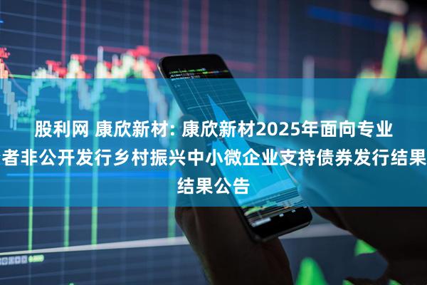 股利网 康欣新材: 康欣新材2025年面向专业投资者非公开发行乡村振兴中小微企业支持债券发行结果公告