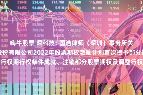 嗨牛股票 深科技: 国浩律师（深圳）事务所关于深圳长城开发科技股份有限公司2022年股票期权激励计划首次授予部分第一个行权期行权条件成就、注销部分股票期权及调整行权价格等事项之法律意见书内容摘要