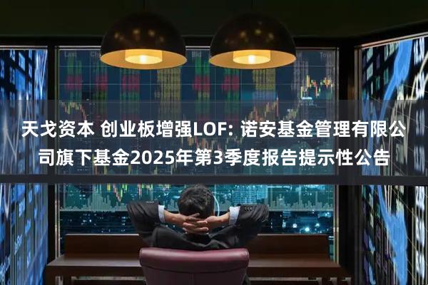 天戈资本 创业板增强LOF: 诺安基金管理有限公司旗下基金2025年第3季度报告提示性公告