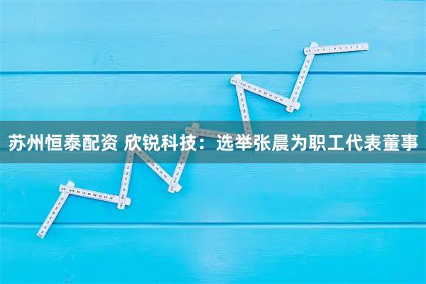 苏州恒泰配资 欣锐科技：选举张晨为职工代表董事